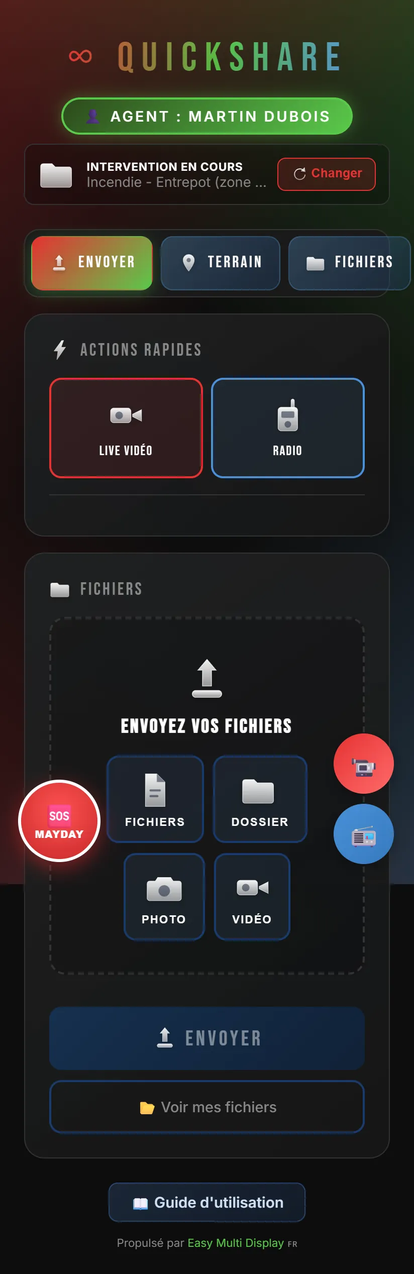 Envoi de fichiers
